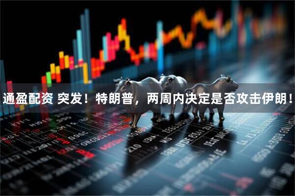 通盈配资 突发！特朗普，两周内决定是否攻击伊朗！