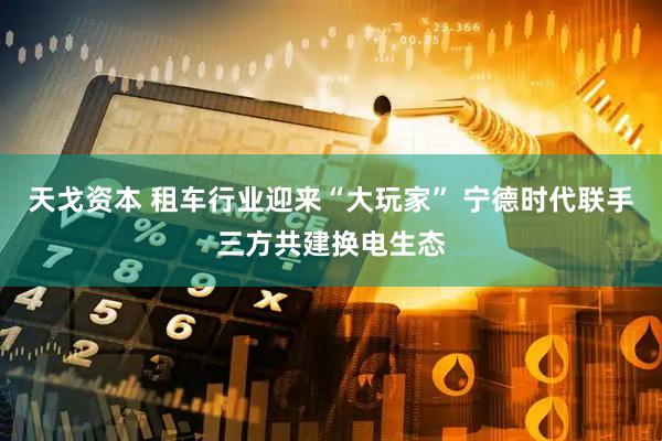 天戈资本 租车行业迎来“大玩家” 宁德时代联手三方共建换电生态