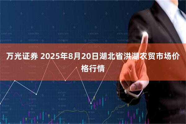 万光证券 2025年8月20日湖北省洪湖农贸市场价格行情
