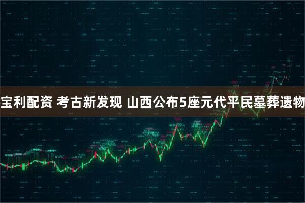 宝利配资 考古新发现 山西公布5座元代平民墓葬遗物